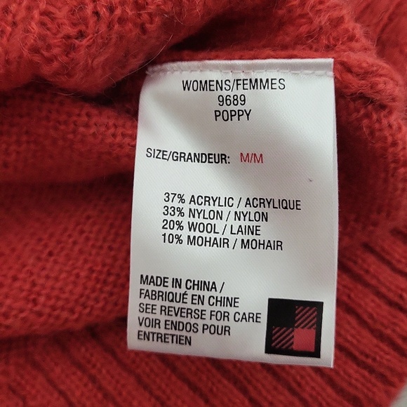 Woolrich Womens Medium Wool Mohair Blend Cable Knit Sweater Classic Preppy - Picture 8 of 9